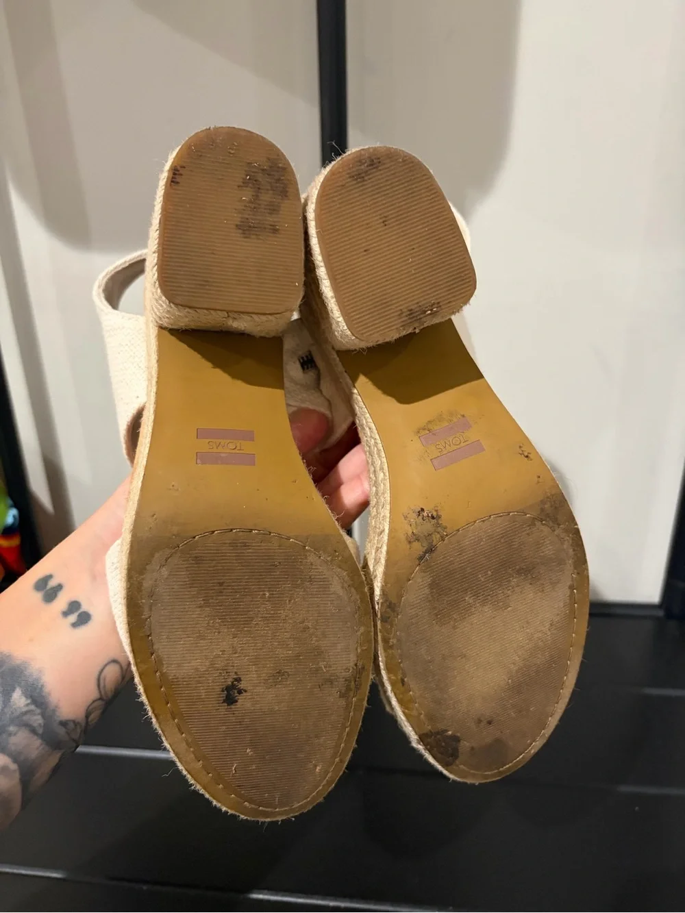Toms Women’s Majorca Rope Platform Wedge Sandals - Size 9.5
